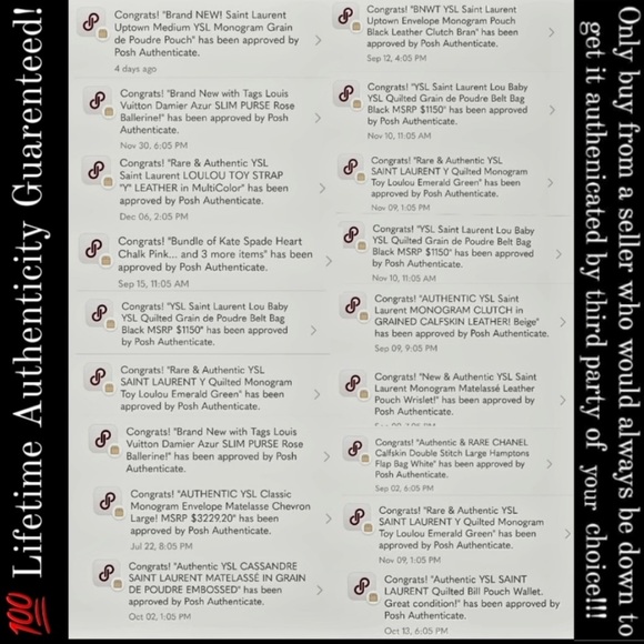 Rare & Authentic YSL Saint Laurent LARGE Uptown Glossy Leather Large Wallet - Picture 15 of 16